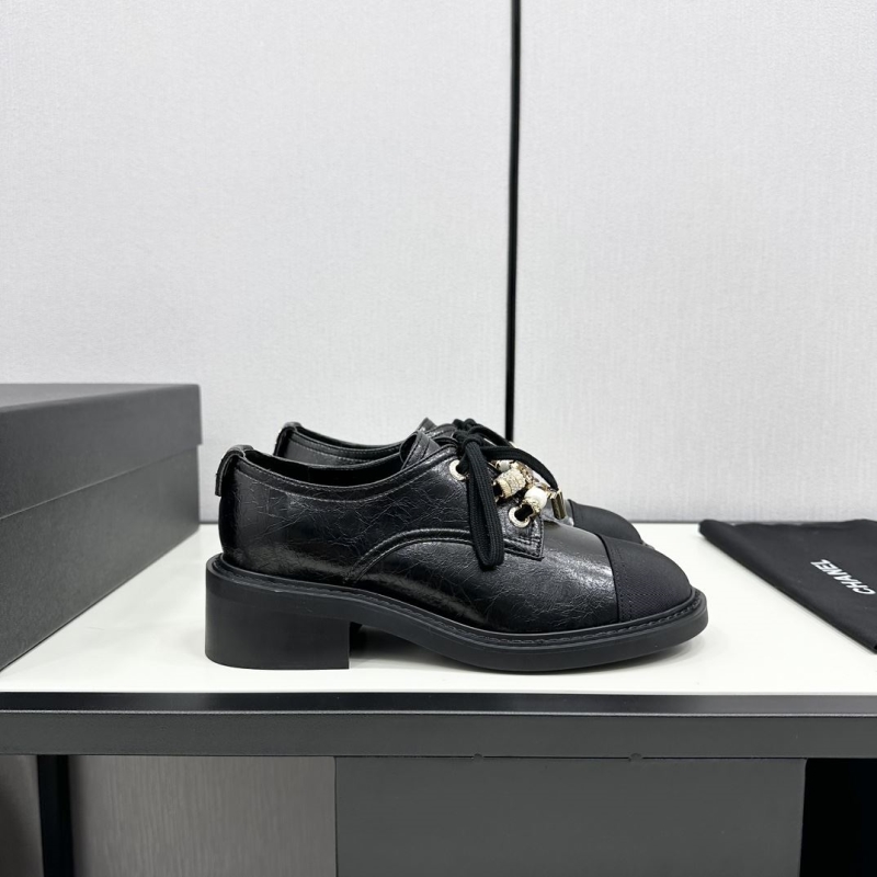 Ch*el leather shoes